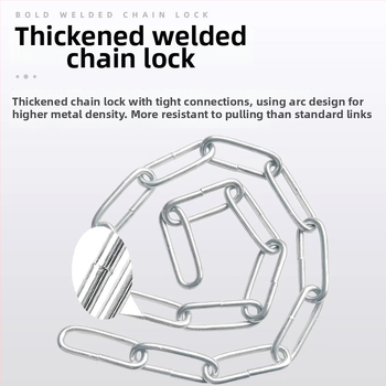 Grandinės spyna dviratiniams ir elektriniams dviračiams, galvanizuota geležis, Amerikos stilius, modelis 10000, produkto kodas F79S8H89JTM65M