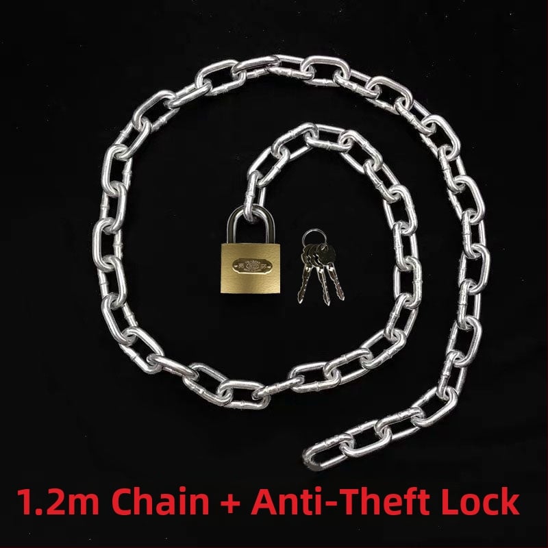 Grandinės spyna dviratiniams ir elektriniams dviračiams, galvanizuota geležis, Amerikos stilius, modelis 10000, produkto kodas F79S8H89JTM65M