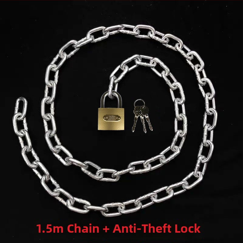 Grandinės spyna dviratiniams ir elektriniams dviračiams, galvanizuota geležis, Amerikos stilius, modelis 10000, produkto kodas F79S8H89JTM65M