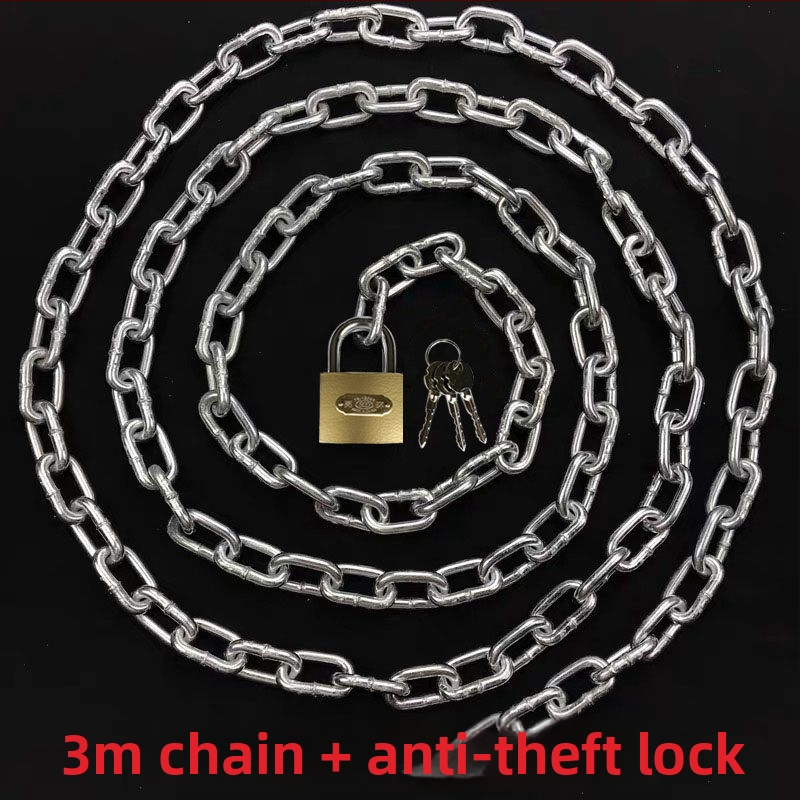 Grandinės spyna dviratiniams ir elektriniams dviračiams, galvanizuota geležis, Amerikos stilius, modelis 10000, produkto kodas F79S8H89JTM65M