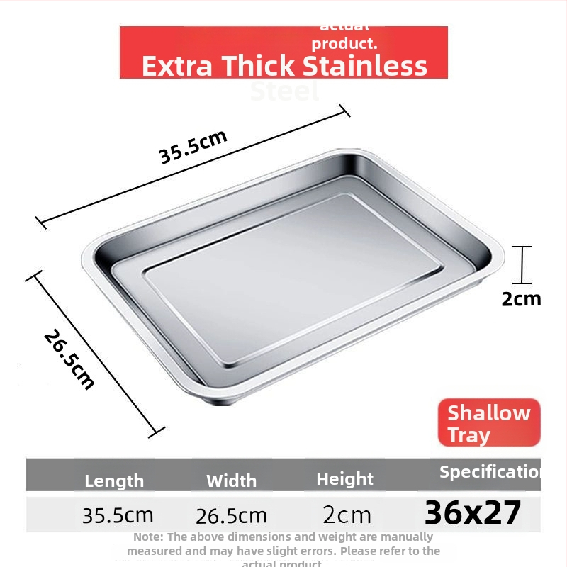 Xinrong Nehrđajući čelični četverokutni tanjur – jednobojni, modernistički minimalistički stil, prikladno za hotele i obroke, nije prikladno za mikrovalnu pećnicu