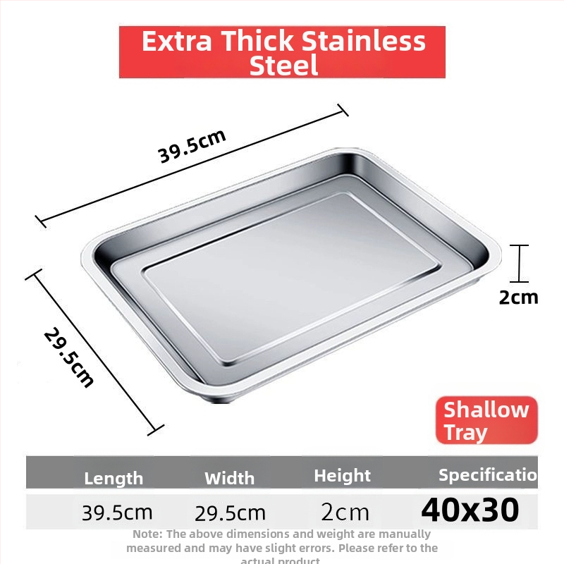 Xinrong Nehrđajući čelični četverokutni tanjur – jednobojni, modernistički minimalistički stil, prikladno za hotele i obroke, nije prikladno za mikrovalnu pećnicu