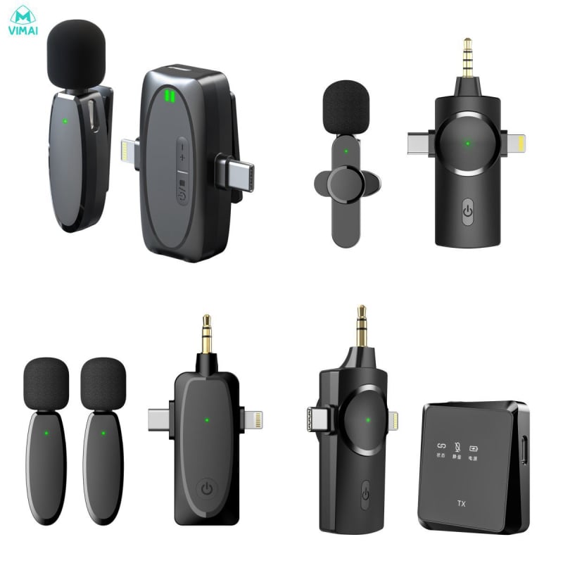 Lavalier mikrofons ar trīs vienā saskarni, 20 Hz–20 kHz, SNR ≥100 dB, iebūvētā baterija, modelis AP003