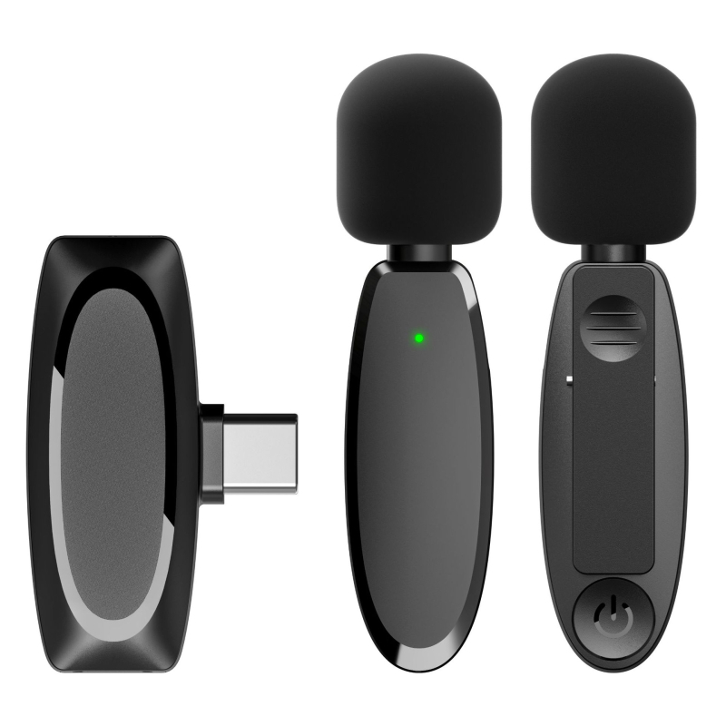 Lavalier mikrofons ar trīs vienā saskarni, 20 Hz–20 kHz, SNR ≥100 dB, iebūvētā baterija, modelis AP003