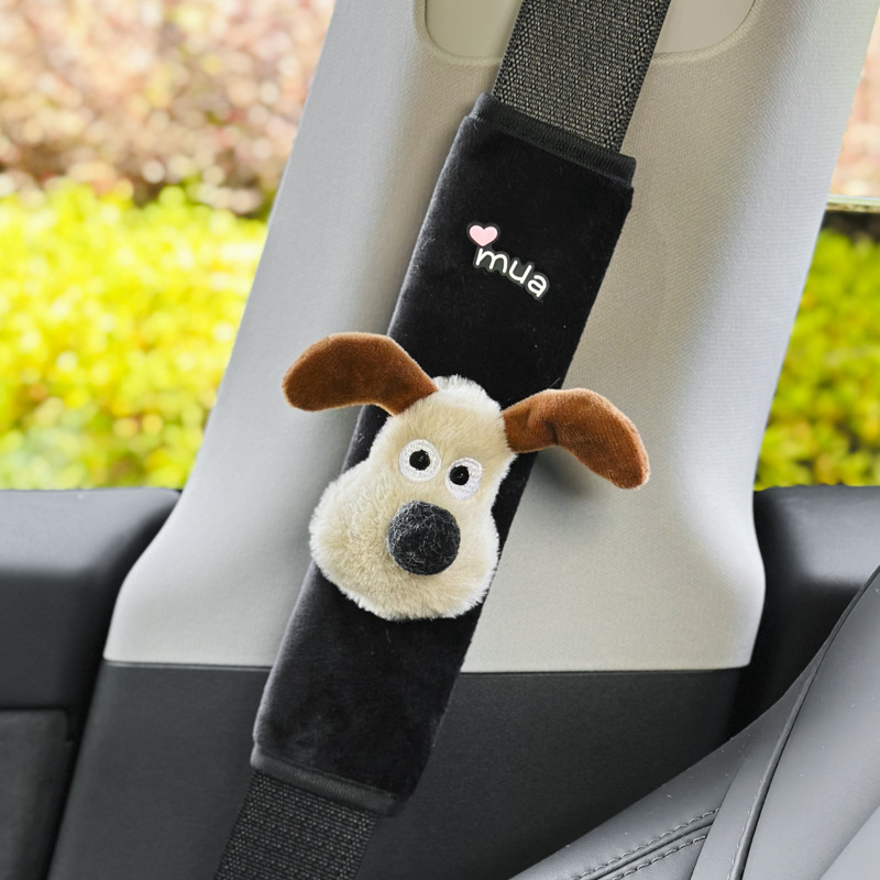 Automobilio diržo pečių pagalvėlė su mielu animaciniu dizainu, pūkų dekoratyvinis diržo dangtis, atsparus dėvėjimui, pora, universalus visoms metų laikams (Prekė: Kita; Medžiaga: Kita; Personalizavimas: Nėra; Įvairovė: Kita)