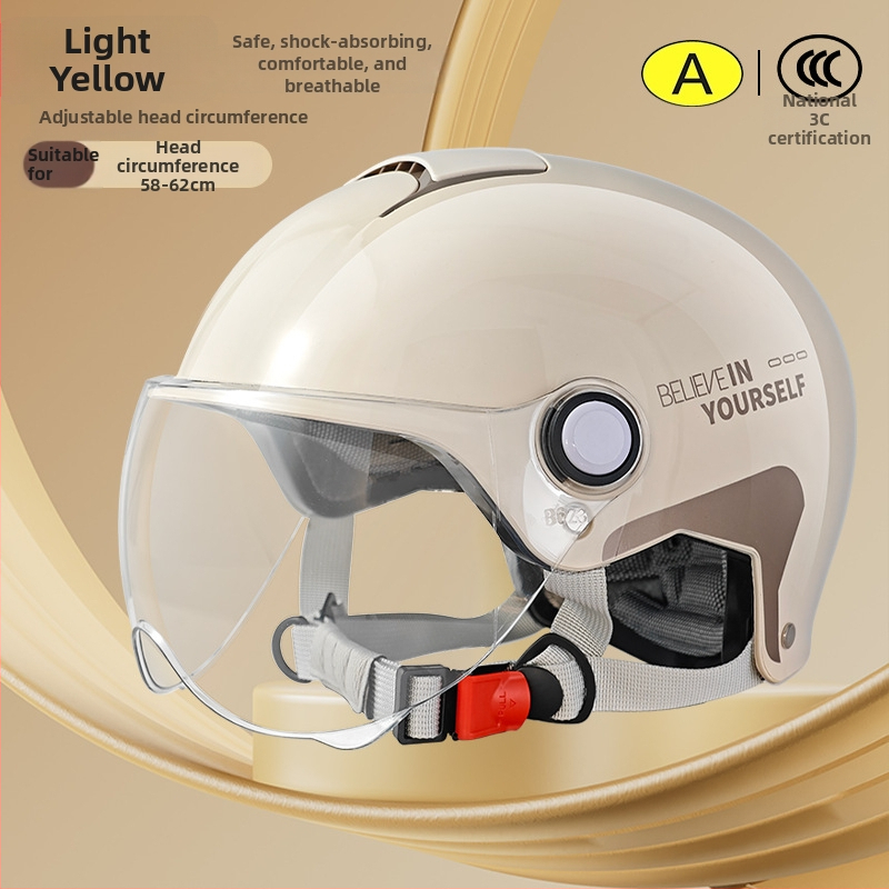 Emperor Wolf ABS pusės šalmas, GB811-2022A sertifikuotas, elektrinėms transporto priemonėms