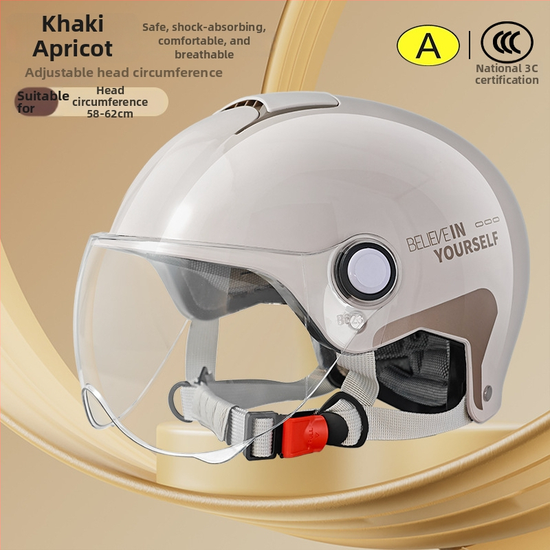 Emperor Wolf ABS pusės šalmas, GB811-2022A sertifikuotas, elektrinėms transporto priemonėms