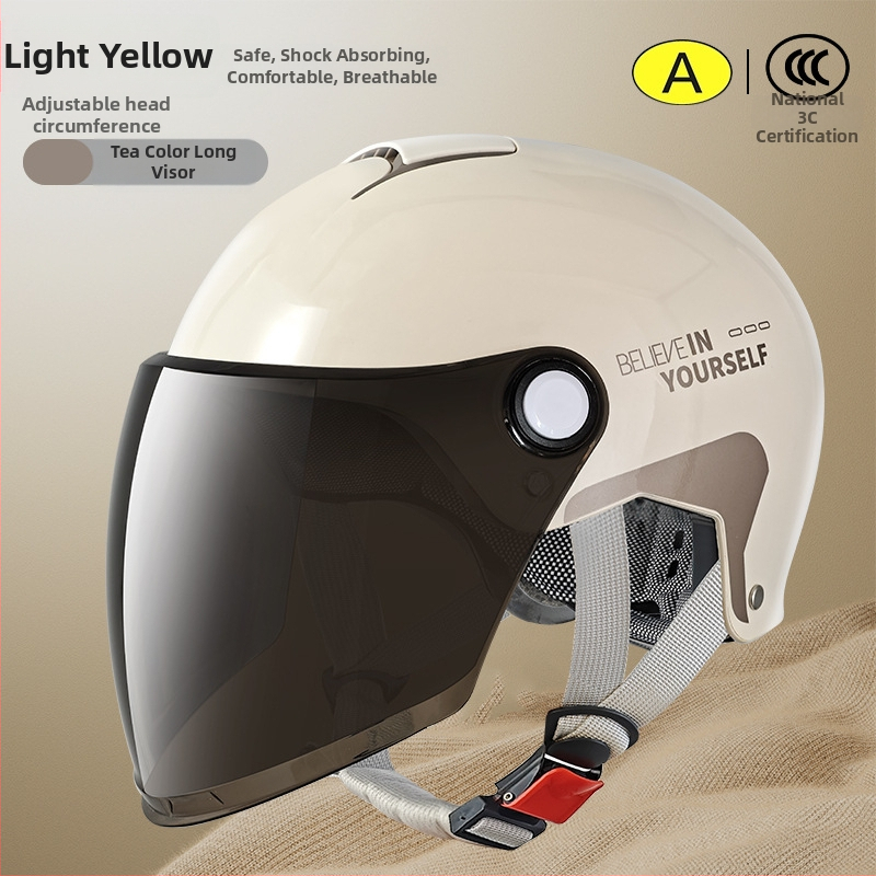 Emperor Wolf ABS pusės šalmas, GB811-2022A sertifikuotas, elektrinėms transporto priemonėms