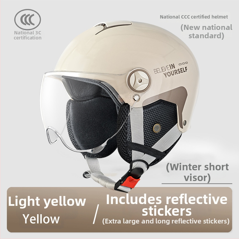 Emperor Wolf ABS pusės šalmas, GB811-2022A sertifikuotas, elektrinėms transporto priemonėms