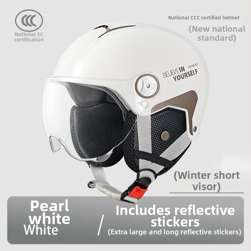 Emperor Wolf ABS pusės šalmas, GB811-2022A sertifikuotas, elektrinėms transporto priemonėms