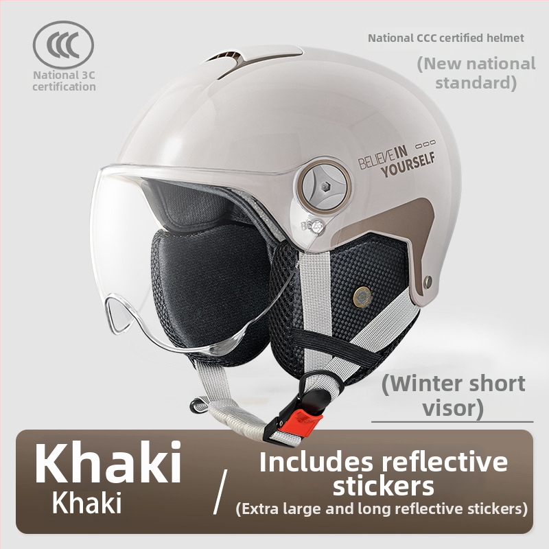 Emperor Wolf ABS pusės šalmas, GB811-2022A sertifikuotas, elektrinėms transporto priemonėms