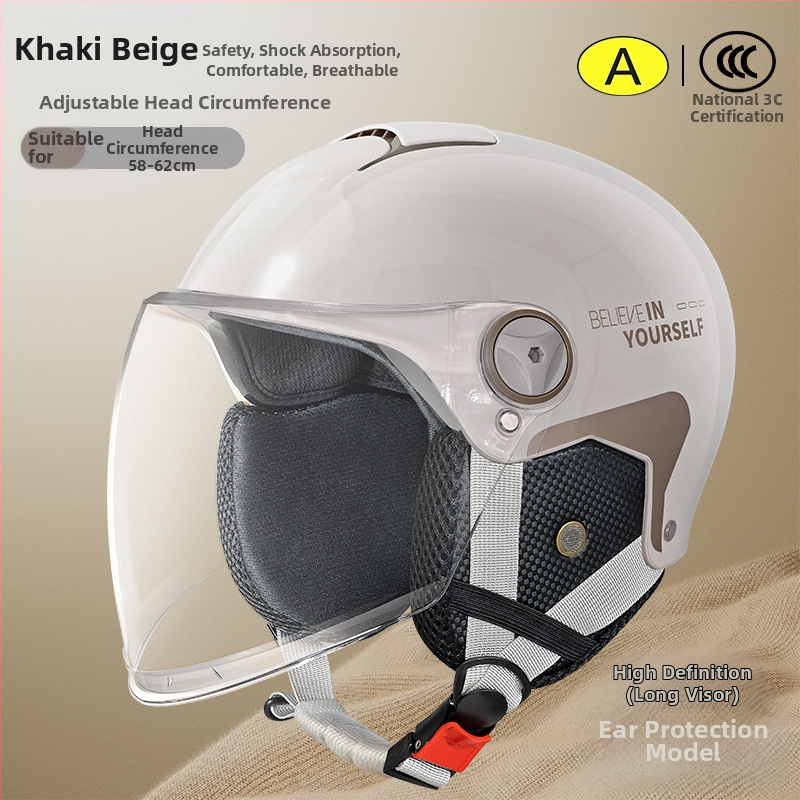 Emperor Wolf ABS pusės šalmas, GB811-2022A sertifikuotas, elektrinėms transporto priemonėms