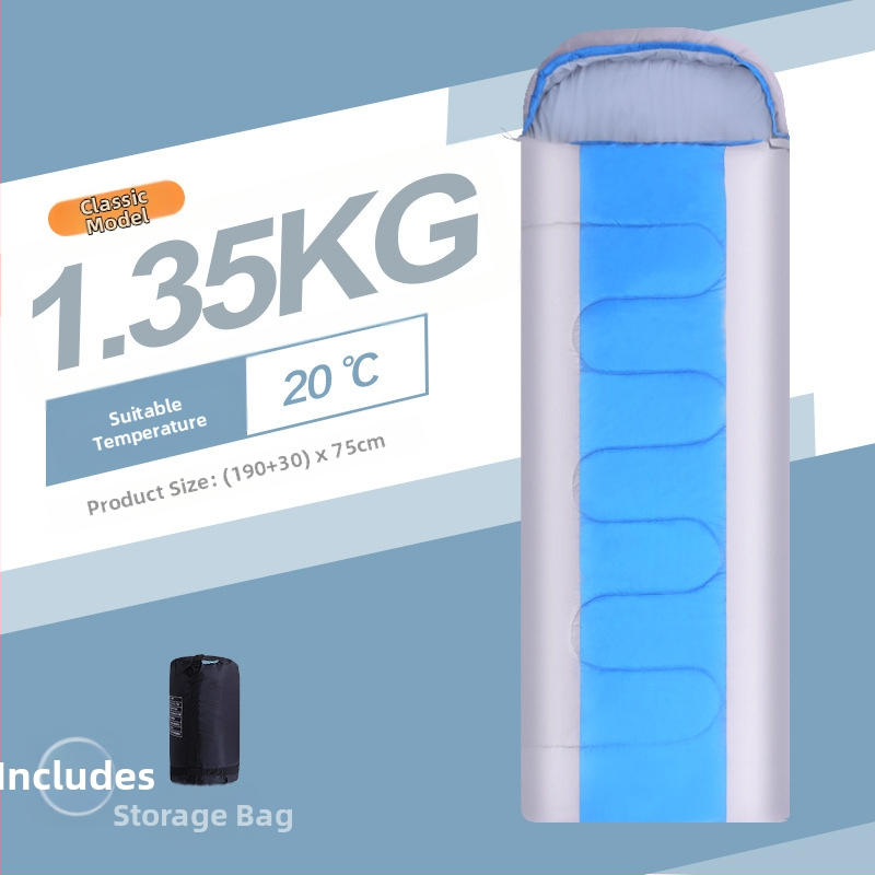 Miegmaišis rudens–žiemos kempingui, suaugusiems, poliesterio užpildas, pamušalas poliesterio–medvilnės mišinio, konstrukcija apvalkine/siena tipo, svoris 2,2 kg, komforto temperatūra virš 15°C, ekstremali temperatūra 0°C