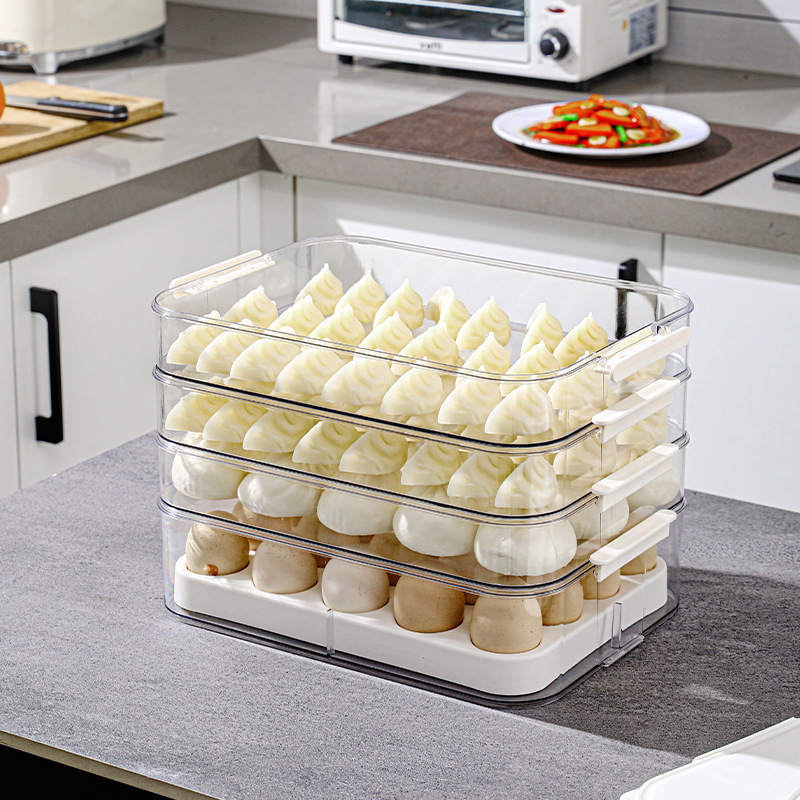 Knedlių dėžutė su drenažo ir šviežumo išlaikymo funkcija – daugiafunkcinė virtuvės saugykla knedlėms ir kiaušiniams
