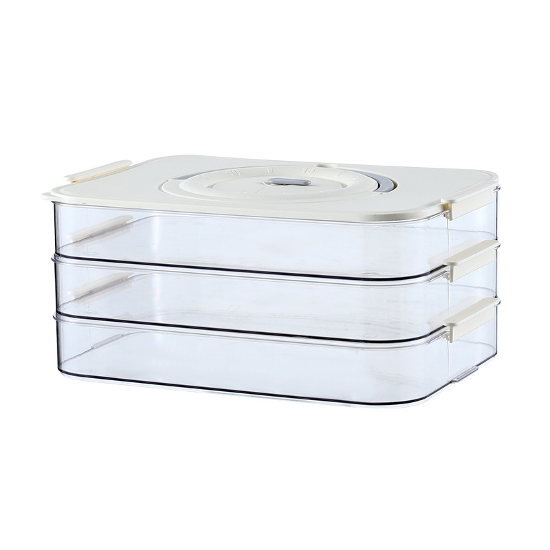 Knedlių dėžutė su drenažo ir šviežumo išlaikymo funkcija – daugiafunkcinė virtuvės saugykla knedlėms ir kiaušiniams