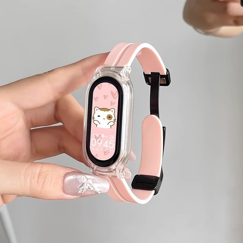 Pametna narukvica s vibracijskim alarmom, silikonski kaiš, cilindričan brojčanik, vodootporna, za djecu