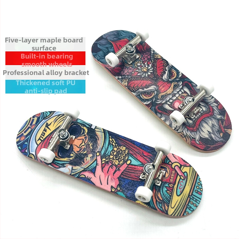 Fingerboard ALF-H — ABS medžiaga, dvigubas kick dekas, universalus naudojimas