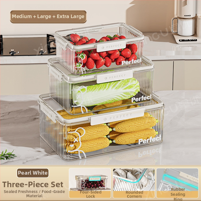 Plastikinė šaldytuvo laikymo dėžė, Xingyou, Nordic stiliaus Crisper dėžutė, maisto kokybės, skaidri, sandari