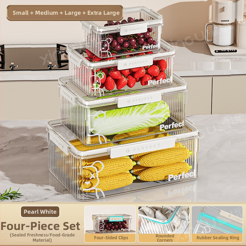 Plastikinė šaldytuvo laikymo dėžė, Xingyou, Nordic stiliaus Crisper dėžutė, maisto kokybės, skaidri, sandari