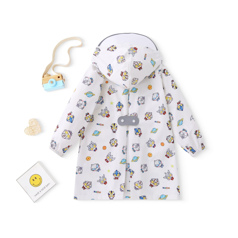 Παιδικό πόντσο βροχής σε καρτούν στυλ, με ύφασμα 100d pongee και TPU αδιάβροχο στρώμα