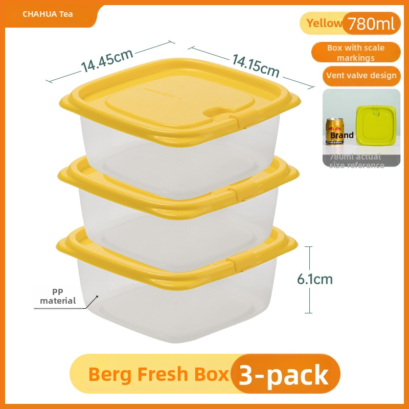 Plastikinė maisto laikymo dėžutė su dangteliu, stačiakampė, 1-2 L talpa, mikrobangų krosnelė tinkama