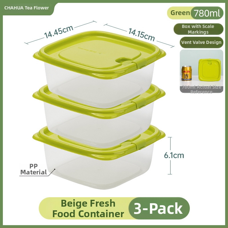 Plastikinė maisto laikymo dėžutė su dangteliu, stačiakampė, 1-2 L talpa, mikrobangų krosnelė tinkama