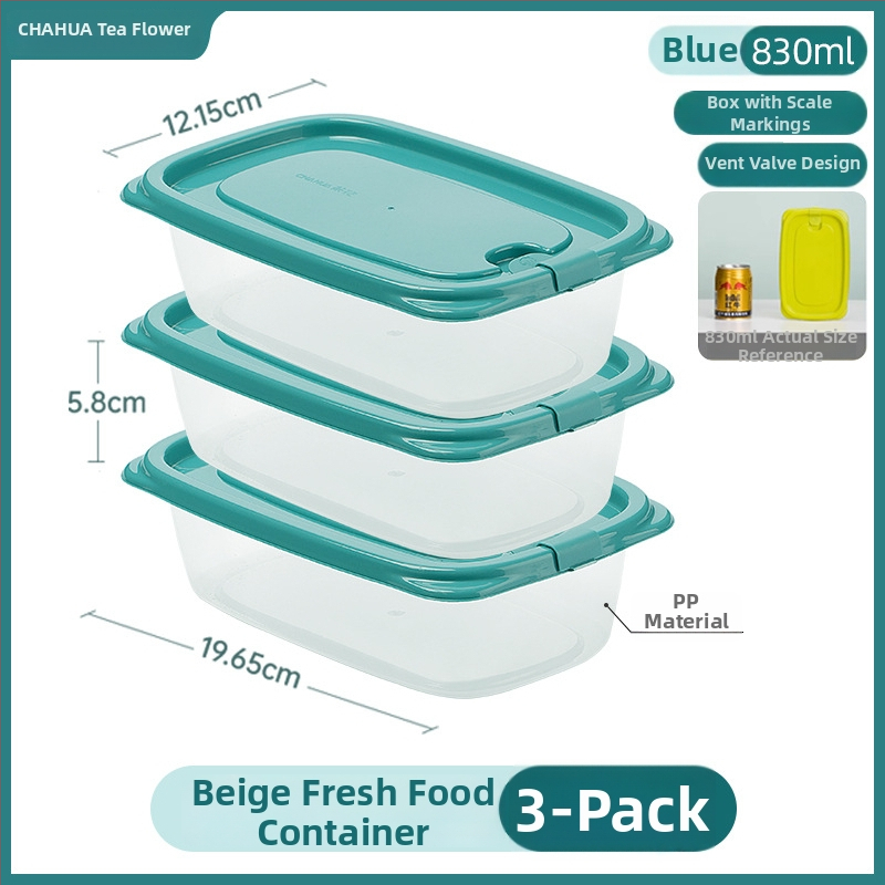 Plastikinė maisto laikymo dėžutė su dangteliu, stačiakampė, 1-2 L talpa, mikrobangų krosnelė tinkama