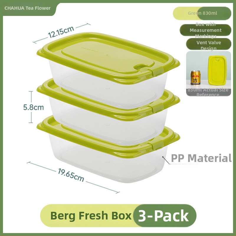 Plastikinė maisto laikymo dėžutė su dangteliu, stačiakampė, 1-2 L talpa, mikrobangų krosnelė tinkama