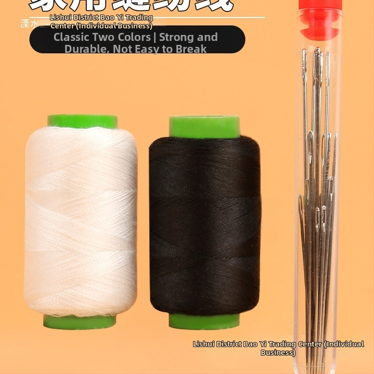 Kūginį adatų rinkinys su siūlų dėžute – praktiškas drabužių siuvimo remonto komplektas (tb-0828)