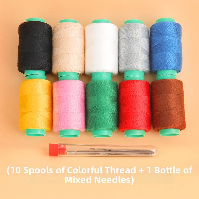 Kūginį adatų rinkinys su siūlų dėžute – praktiškas drabužių siuvimo remonto komplektas (tb-0828)