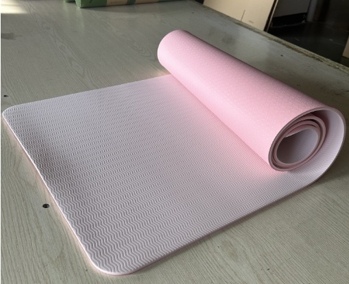 TPE jooga matt triibulise mustriga, 6 mm paksus, kohandatav