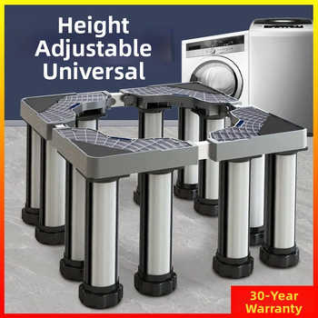 Universali skalbyklo mašinos pagrindas su reguliuojamu aukščiu ir lauko kondicionieriaus laikiklio komplektu (Nerūdijančio plieno, Judama, SKU 12345678)