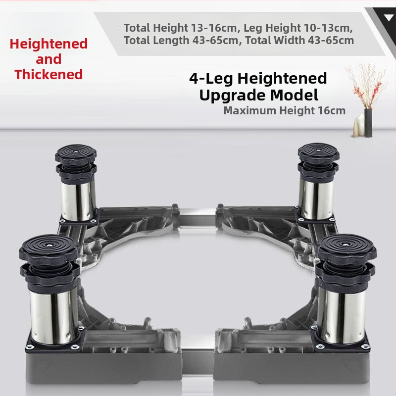 Universali skalbyklo mašinos pagrindas su reguliuojamu aukščiu ir lauko kondicionieriaus laikiklio komplektu (Nerūdijančio plieno, Judama, SKU 12345678)