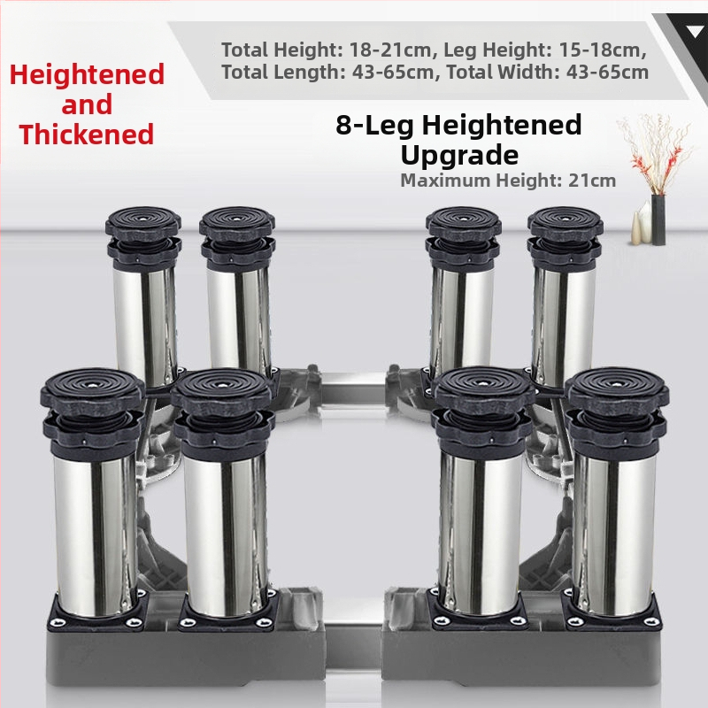 Universali skalbyklo mašinos pagrindas su reguliuojamu aukščiu ir lauko kondicionieriaus laikiklio komplektu (Nerūdijančio plieno, Judama, SKU 12345678)