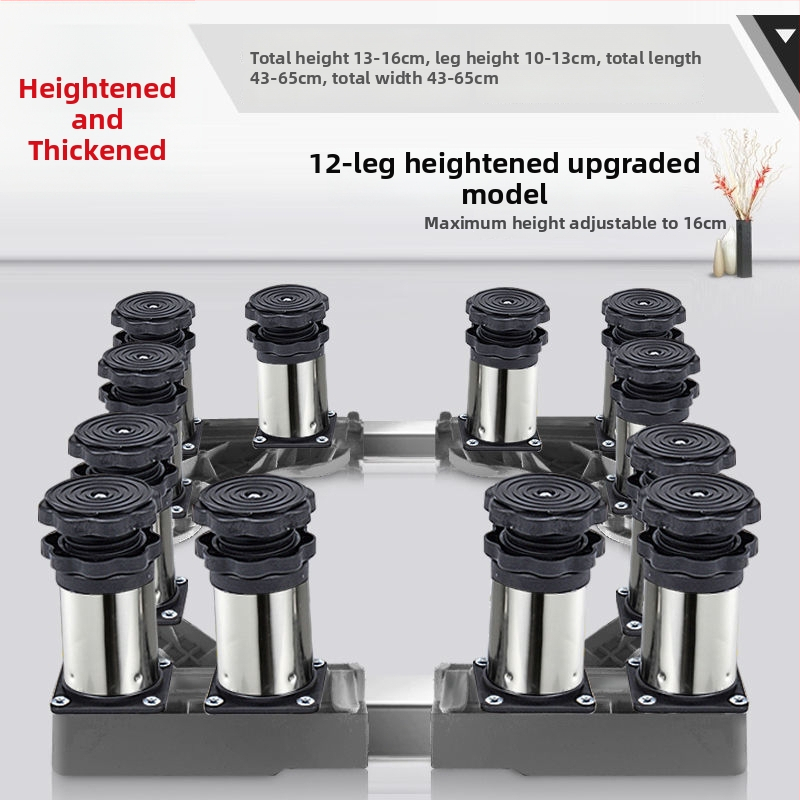 Universali skalbyklo mašinos pagrindas su reguliuojamu aukščiu ir lauko kondicionieriaus laikiklio komplektu (Nerūdijančio plieno, Judama, SKU 12345678)