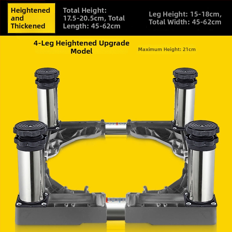 Universali skalbyklo mašinos pagrindas su reguliuojamu aukščiu ir lauko kondicionieriaus laikiklio komplektu (Nerūdijančio plieno, Judama, SKU 12345678)