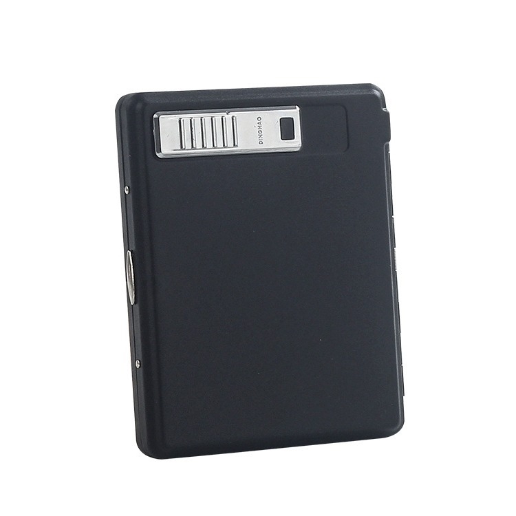 Metāla cigarešu kārba ar iebūvētu aizdedzi – ietilp 20 cigarešu, logotipa drukāšana un pielāgošana; Cool Crown