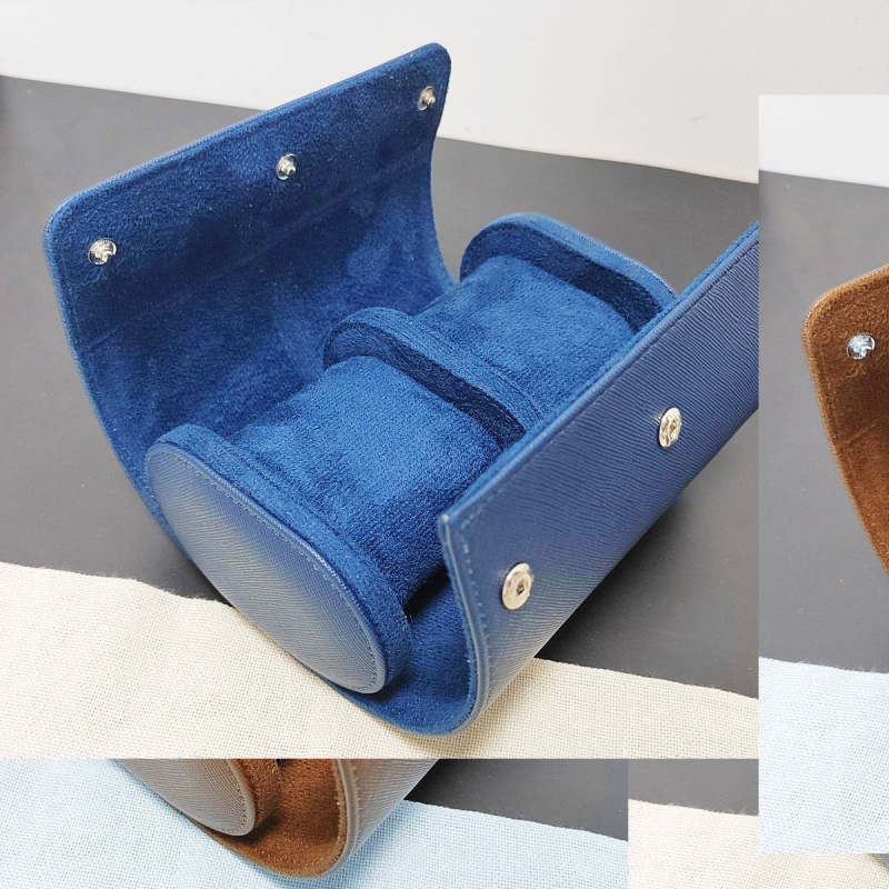 PU kutija za satove s tri odjeljka, prijenosna, otporna na prašinu i udarce (Model P001)