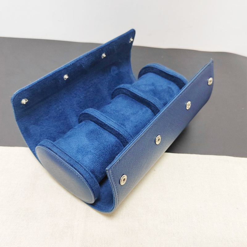 PU kutija za satove s tri odjeljka, prijenosna, otporna na prašinu i udarce (Model P001)