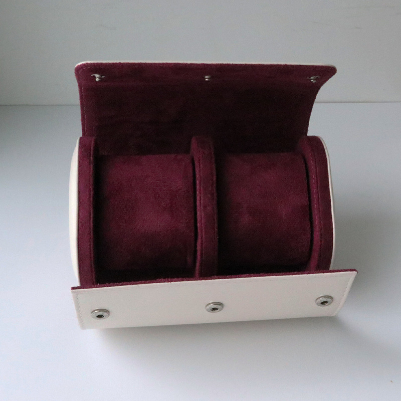 PU kutija za satove s tri odjeljka, prijenosna, otporna na prašinu i udarce (Model P001)