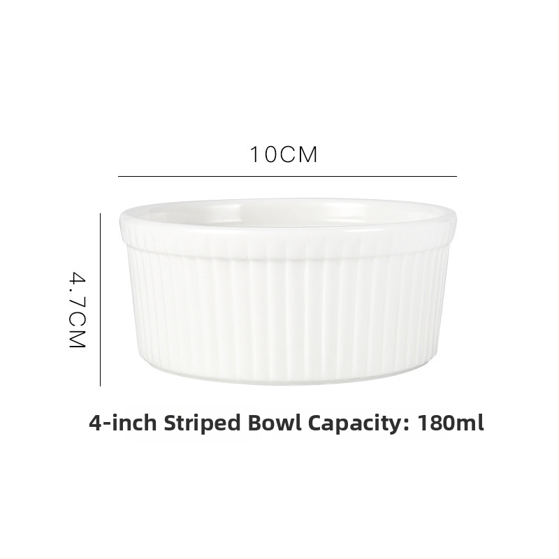 Keramické misky na puding s ratanovým okrajom, odolné voči mikrovlnnej rúre, misky na suflé a parené vajcia, guľatý tvar, priehľadná glazúra, možnosť potlače loga