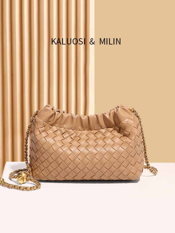 Geantă crossbody cloud - PU, formă orizontală pătrată, închidere magnetică, buzunar cu fermoar, căptușeală poliester