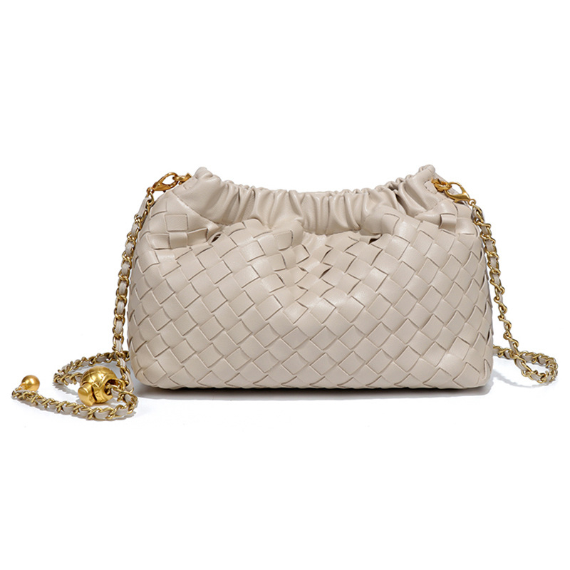 Geantă crossbody cloud - PU, formă orizontală pătrată, închidere magnetică, buzunar cu fermoar, căptușeală poliester
