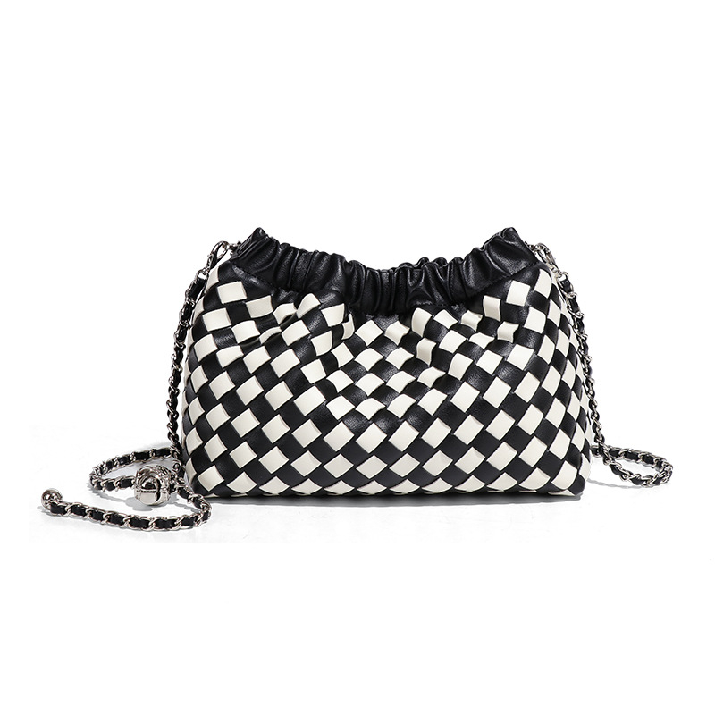 Geantă crossbody cloud - PU, formă orizontală pătrată, închidere magnetică, buzunar cu fermoar, căptușeală poliester