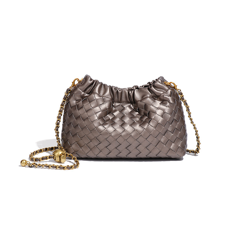 Geantă crossbody cloud - PU, formă orizontală pătrată, închidere magnetică, buzunar cu fermoar, căptușeală poliester