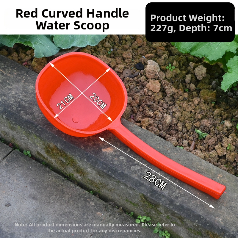 Nerezová oceľová lyžica s dlhým držadlom – na polievanie rastlín, polievku a miešanie; dvojité využitie v kuchyni a na záhrade