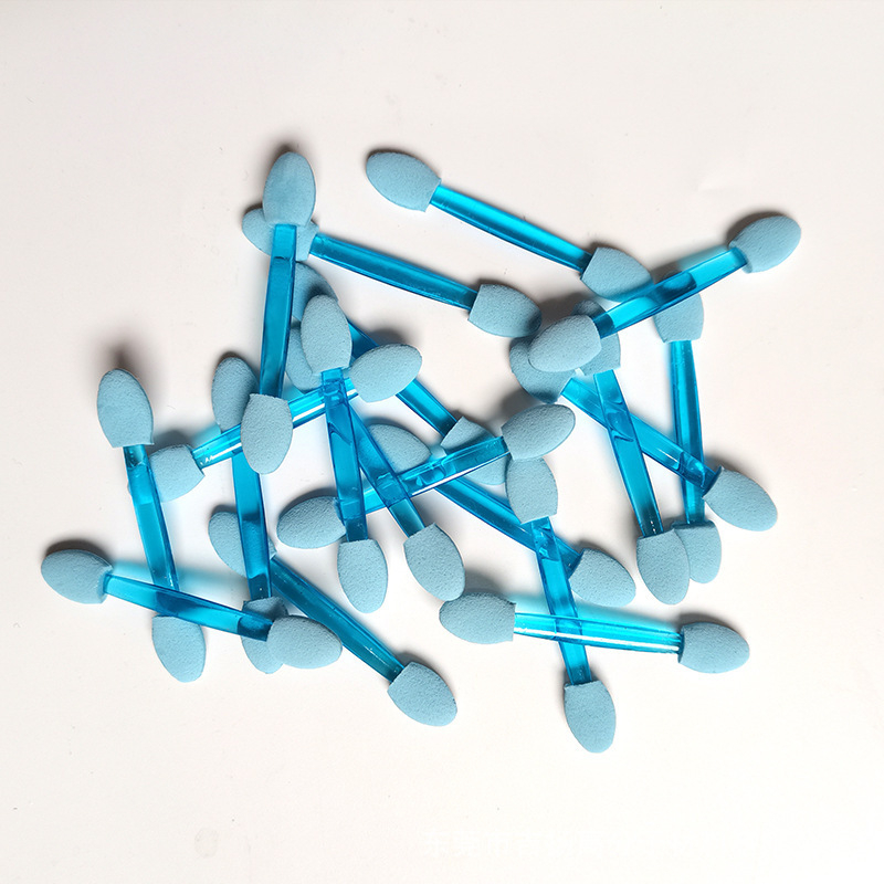 HEYI HY108 Ühekordsed kahepealine silma pintsel svampidega, kompaktne plastikust käepide, karvade pikkus reguleeritav, kogupikkus 4.5/7.5, komplekt