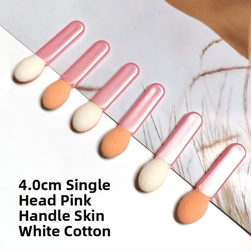 HEYI HY108 Ühekordsed kahepealine silma pintsel svampidega, kompaktne plastikust käepide, karvade pikkus reguleeritav, kogupikkus 4.5/7.5, komplekt