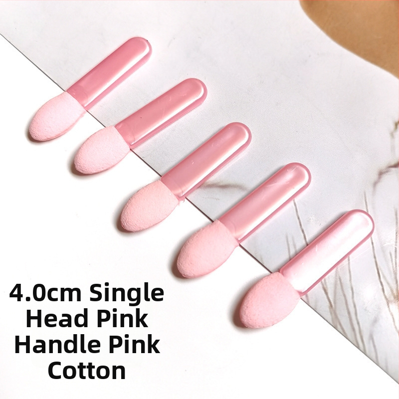 HEYI HY108 Ühekordsed kahepealine silma pintsel svampidega, kompaktne plastikust käepide, karvade pikkus reguleeritav, kogupikkus 4.5/7.5, komplekt