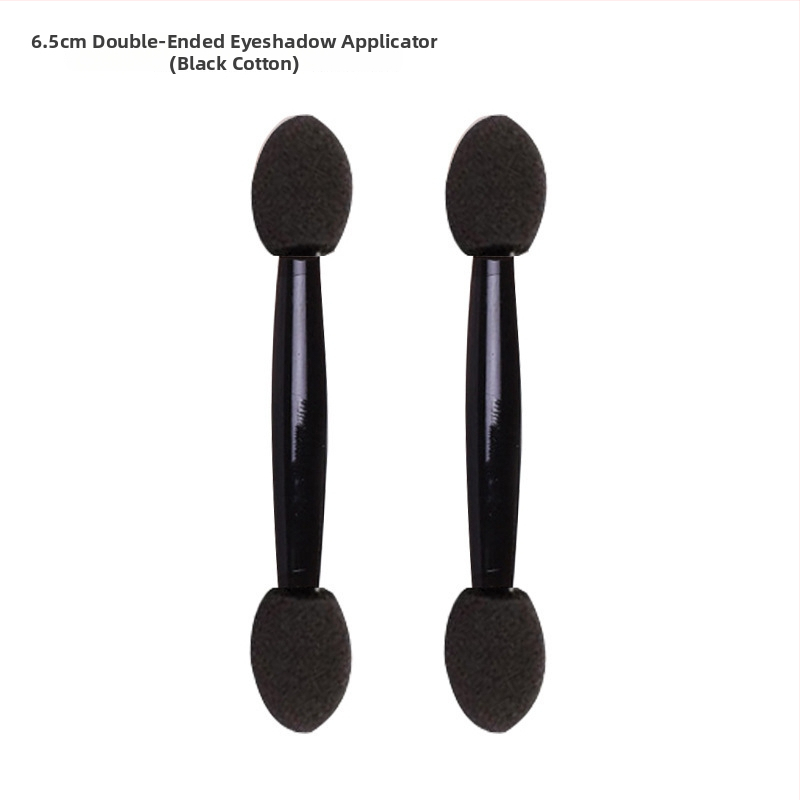 HEYI HY108 Ühekordsed kahepealine silma pintsel svampidega, kompaktne plastikust käepide, karvade pikkus reguleeritav, kogupikkus 4.5/7.5, komplekt